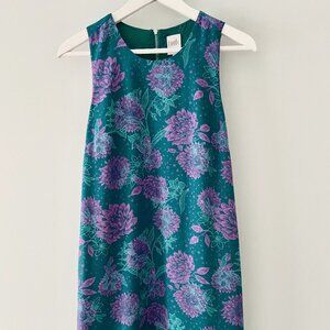 TWIK Teal Floral Shift Dress - Size S